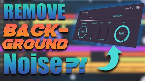 how to remove background noise in fl studio mobile