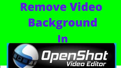 how to remove background noise in openshot video editor