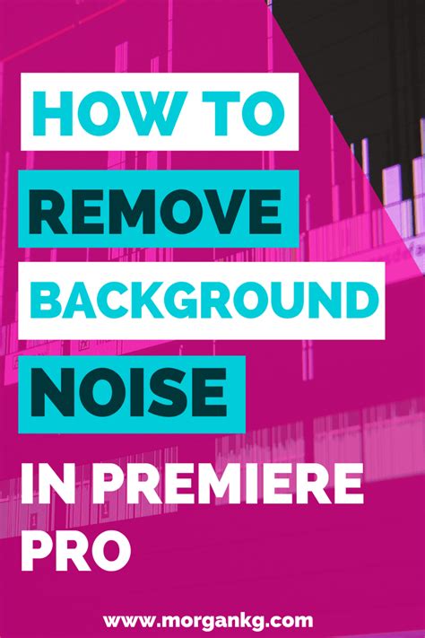 how to remove background noise in premiere rush