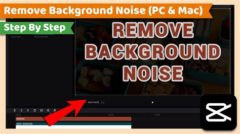 how to remove background noise on capcut pc