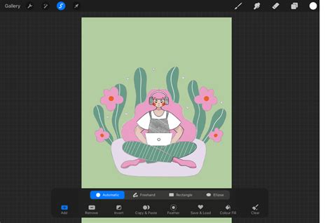 how to remove background of inserted image procreate