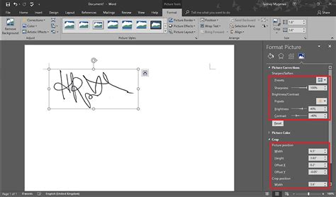 how to remove background signature in word