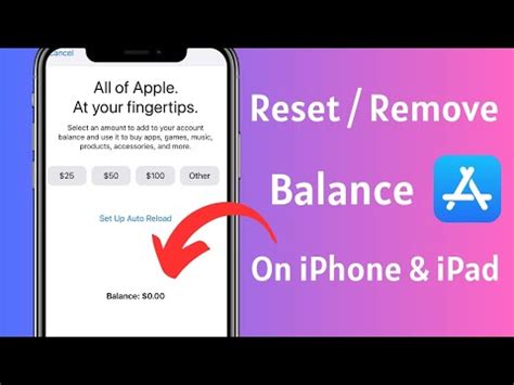 how to remove balance from apple store