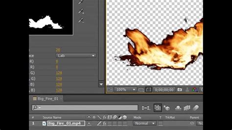 how to remove black background in after effects