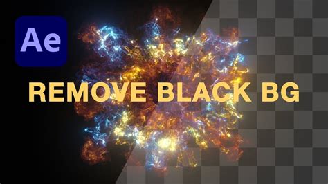 how to remove black color from video in after effects