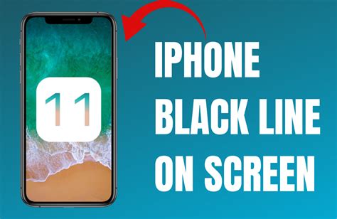 how to remove black line on iphone screen