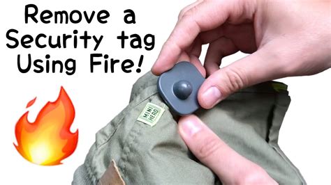 how to remove black security tag from shirt