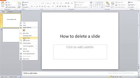 how to remove blank slides from powerpoint