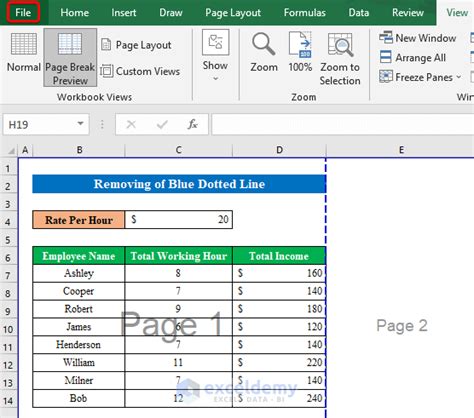 how to remove blue rows in excel