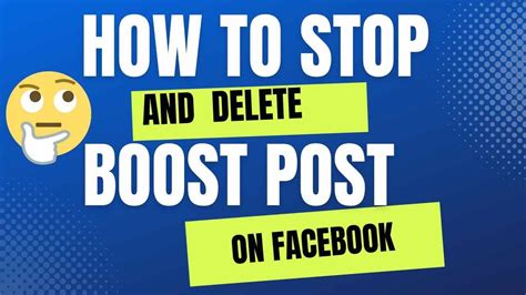 how to remove boost post on facebook page