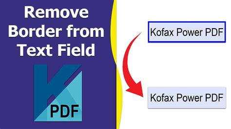 how to remove border in pdf text