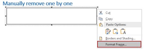 how to remove boxes in word after copy and paste