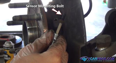 how to remove broken abs sensor bolt
