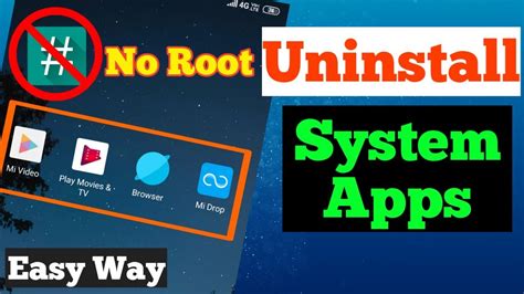 how to remove built in apps android without root