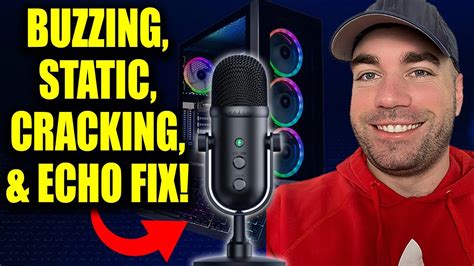how to remove buzzing and static noise from microphone