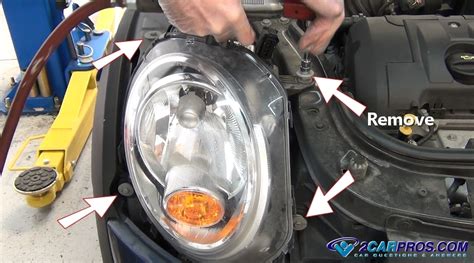 how to remove car headlight lens
