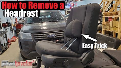 how to remove car headrest