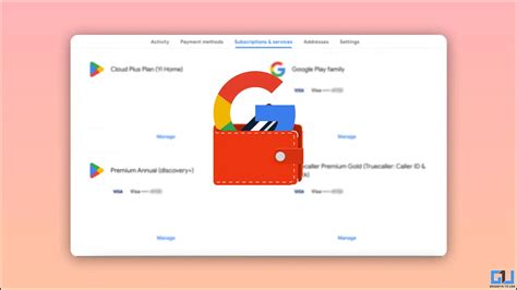 how to remove card from google subscription
