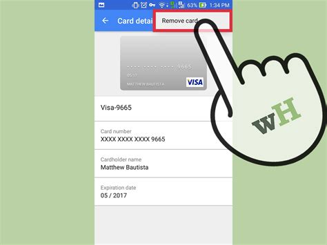 how to remove card from google wallet