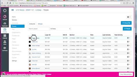 how to remove classes from canvas calendar