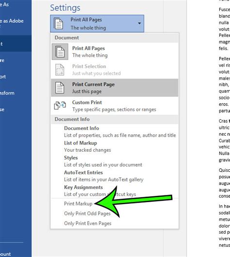 how to remove comments in word when printing