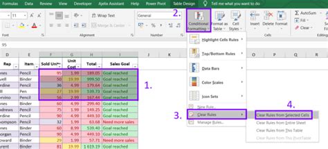 how to remove conditional formatting from excel spreadsheet