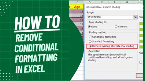 how to remove conditional formatting in excel mac