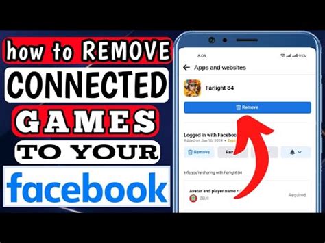 how to remove connected games from facebook