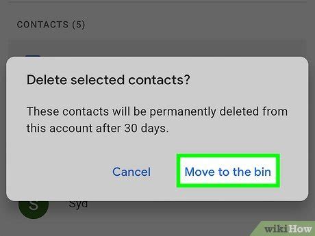 how to remove contact from gmail on phone