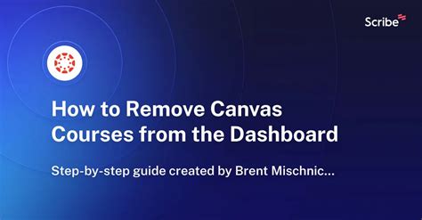 how to remove course from canvas page
