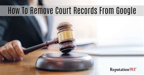 how to remove court records from google search
