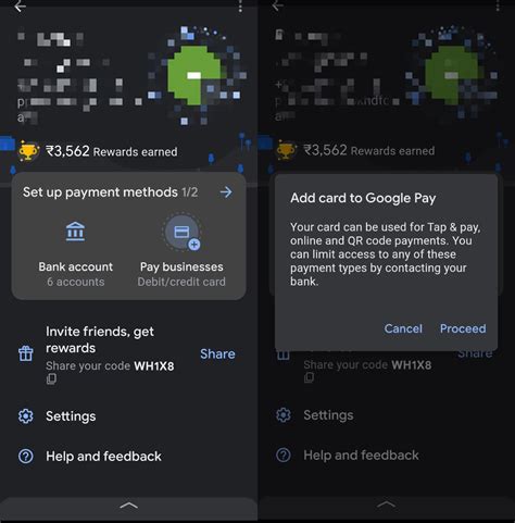 how to remove credit card from google