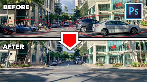 how to remove crowd in photoshop