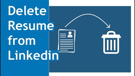 how to remove cv from linkedin