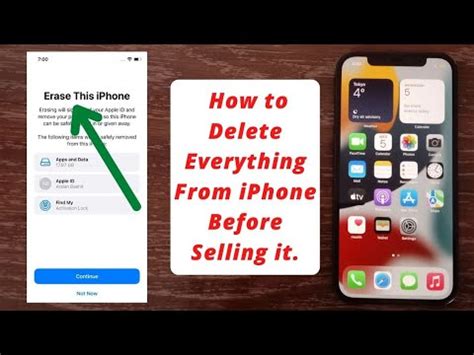 how to remove data from iphone to sell