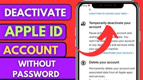 how to remove deactivated apple id from iphone