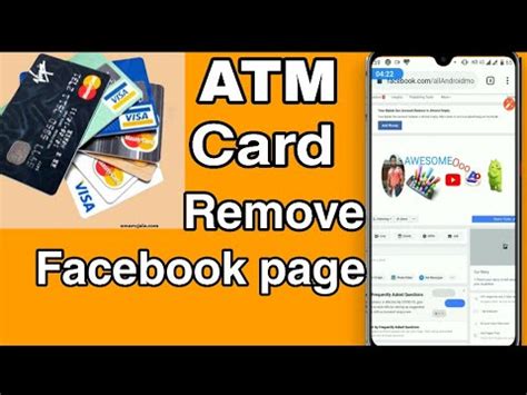 how to remove debit card from facebook page