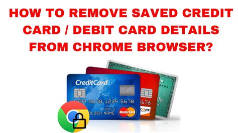 how to remove debit card from google chrome