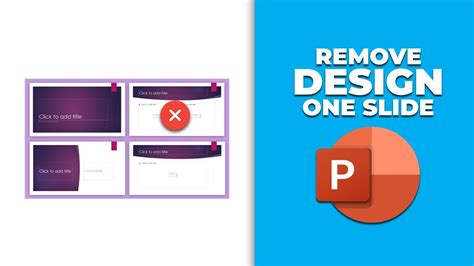 how to remove design from one slide in powerpoint