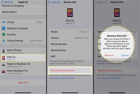 how to remove device from.apple id