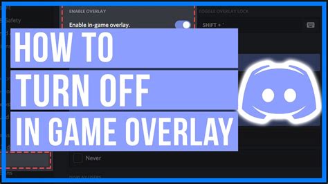 how to remove discord overlay in game