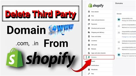 how to remove domain from inactive shopify store