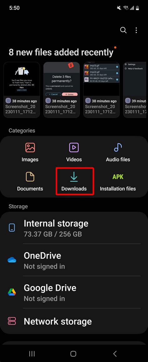 how to remove downloaded files from android phone