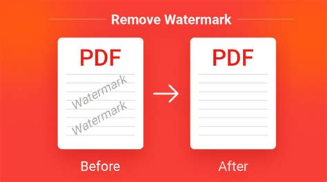 how to remove draft watermark from pdf