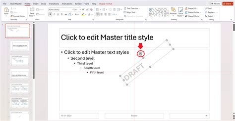 how to remove draft watermark in ppt