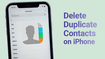 how to remove duplicate contacts in iphone 15