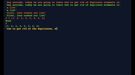 how to remove duplicate values in list python