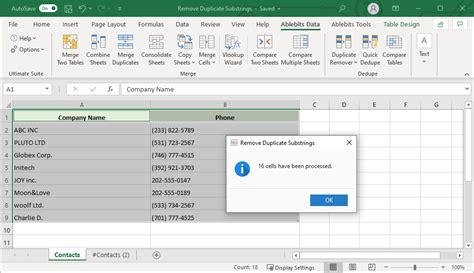 how to remove duplicate words in excel