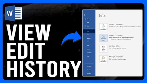how to remove edit history in word doc