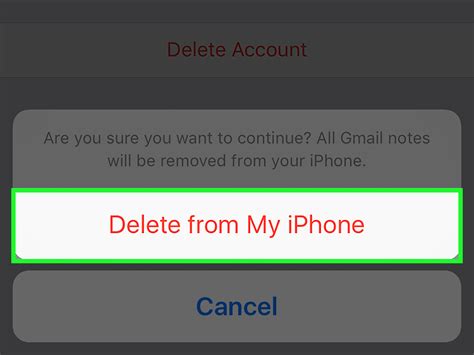how to remove email account from iphone 6